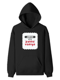 Personalized Pullover Hoodie - Typographic with Custom Name -DTG Print - DTG Print - Black image 2