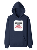 Personalized Pullover Hoodie - Typographic with Custom Name -DTG Print - DTG Print - Navy Blue image 3