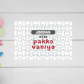 Personalized MDF Wooden Puzzles Accessories - Typographic with Custom Name - White image 2