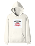Personalized Pullover Hoodie - Typographic with Custom Name -DTG Print - humorous identity pullover hoodie - Off White image 4