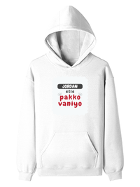 Personalized Pullover Hoodie - Typographic with Custom Name -DTG Print - humorous identity pullover hoodie