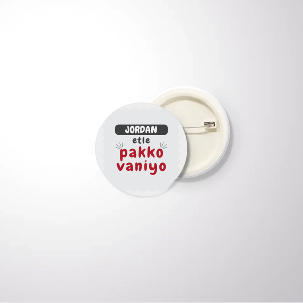 Personalized Accessory - Typographic with Custom Name - Badge Accessories Accessory