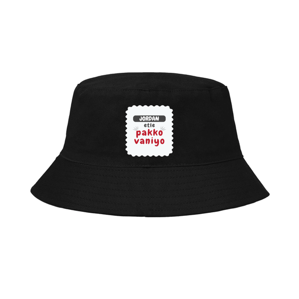 Personalized Classic Bucket Hat - Typographic with Custom Name -DTG Print