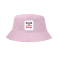 Personalized Classic Bucket Hat - Typographic with Custom Name -DTG Print - DTG Print - Light Baby Pink image 2