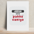 Personalized Metal Posters Accessories - Typographic with Custom Name