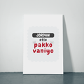 Personalized Metal Posters Accessories - Typographic with Custom Name