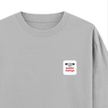 Personalized Oversized Classic T-Shirt - Typographic with Custom Name -DTG Print - Grey Melange image 17