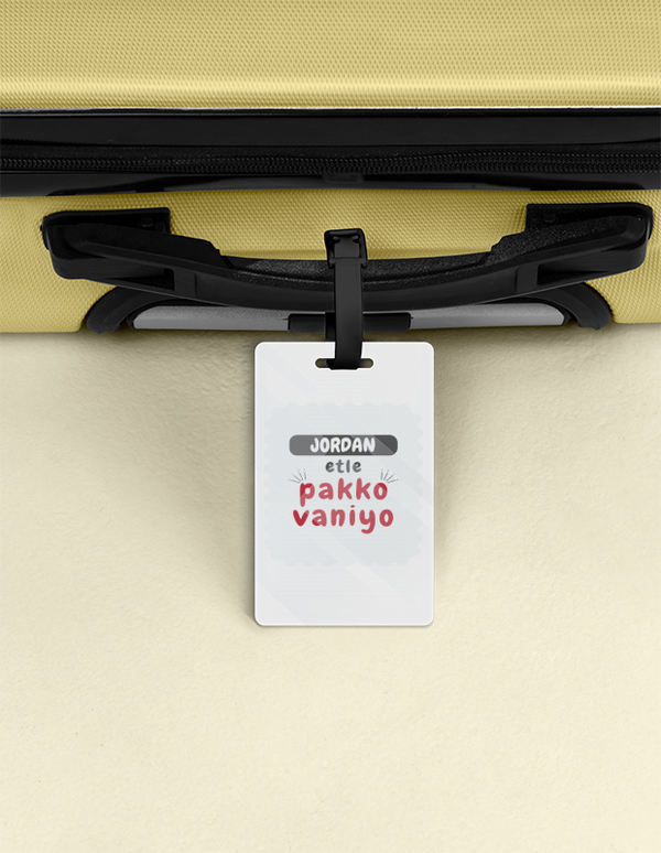 Personalized Accessory - Typographic with Custom Name - Luggage Tag Accessories Accessory