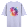 Personalized Oversized Standard T-Shirt - Artistic with Custom Name -DTG Print - Lavender image 9
