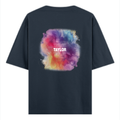 Personalized Oversized Standard T-Shirt - Artistic with Custom Name -DTG Print - Navy Blue image 8