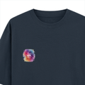 Personalized Oversized Standard T-Shirt - Artistic with Custom Name -DTG Print - Navy Blue image 13