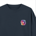 Personalized Oversized Standard T-Shirt - Artistic with Custom Name -DTG Print - Navy Blue image 18