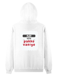 Personalized Pullover Hoodie - Typographic with Custom Name -DTG Print - assertive personal identity pullover hoodie - White image 5