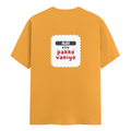 Personalized Male Classic Crew T-Shirt - Typographic with Custom Name -DTG Print - Golden Yellow image 8