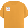 Personalized Male Classic Crew T-Shirt - Typographic with Custom Name -DTG Print - Golden Yellow image 18