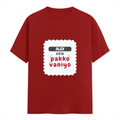 Personalized Female Classic Crew T-Shirt - Typographic with Custom Name -DTG Print - Red image 1