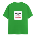 Personalized Female Classic Crew T-Shirt - Typographic with Custom Name -DTG Print - Flag Green image 7