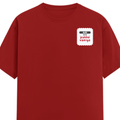 Personalized Female Classic Crew T-Shirt - Typographic with Custom Name -DTG Print - Red image 11