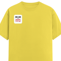 Personalized Female Classic Crew T-Shirt - Typographic with Custom Name -DTG Print - New Yellow image 18