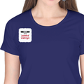 Personalized Female Classic Crew T-Shirt - Typographic with Custom Name -DTG Print - DTG Print - Royal Blue image 17