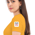 Personalized Female Classic Crew T-Shirt - Typographic with Custom Name -DTG Print - DTG Print - Golden Yellow image 23