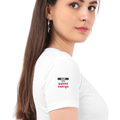Personalized Female Classic Crew T-Shirt - Typographic with Custom Name -DTG Print - DTG Print - White image 30