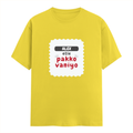 Personalized Male Classic Crew T-Shirt - Typographic with Custom Name -DTG Print - DTG Print - New Yellow image 4