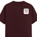 Personalized Male Classic Crew T-Shirt - Typographic with Custom Name -DTG Print - DTG Print - Maroon image 12