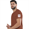Personalized Male Classic Crew T-Shirt - Typographic with Custom Name -DTG Print - DTG Print - Copper image 25