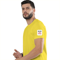 Personalized Male Classic Crew T-Shirt - Typographic with Custom Name -DTG Print - DTG Print - New Yellow image 24
