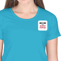 Personalized Female Classic Crew T-Shirt - Typographic with Custom Name -DTG Print - assertive personal identity female classic crew t shirt - SkyBlue image 12