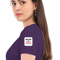 Personalized Female Classic Crew T-Shirt - Typographic with Custom Name -DTG Print - assertive personal identity female classic crew t shirt - Purple image 24