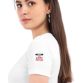 Personalized Female Classic Crew T-Shirt - Typographic with Custom Name -DTG Print - assertive personal identity female classic crew t shirt - White image 25