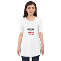 Personalized T-Shirt - Typographic with Custom Name -DTG Print - assertive personal identity female maternity dress - White image 1