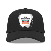 Personalized Baseball Ottoman Cap - Typographic with Custom Name -DTG Print - humorous humor baseball ottoman cap