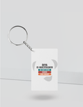 Personalized Keychain - Typographic with Custom Name - Keychain Accessories - White image 3