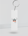 Personalized Keychain - Typographic with Custom Name - Keychain Accessories - White image 6