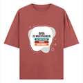 Personalized Oversized Classic T-Shirt - Typographic with Custom Name -DTG Print - humorous humor oversized classic t shirt - Coral image 3