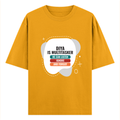 Personalized Oversized Classic T-Shirt - Typographic with Custom Name -DTG Print - humorous humor oversized classic t shirt - Golden Yellow image 2