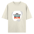 Personalized Oversized Classic T-Shirt - Typographic with Custom Name -DTG Print - humorous humor oversized classic t shirt - Off White image 5
