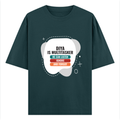 Personalized Oversized Classic T-Shirt - Typographic with Custom Name -DTG Print - humorous humor oversized classic t shirt - Petrol Blue image 3