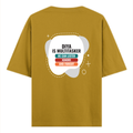 Personalized Oversized Classic T-Shirt - Typographic with Custom Name -DTG Print - humorous humor oversized classic t shirt - Mustard Yellow image 10