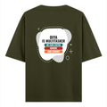 Personalized Oversized Classic T-Shirt - Typographic with Custom Name -DTG Print - humorous humor oversized classic t shirt - Olive Green image 9