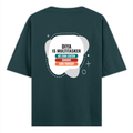 Personalized Oversized Classic T-Shirt - Typographic with Custom Name -DTG Print - humorous humor oversized classic t shirt - Petrol Blue image 8