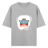 Personalized Oversized Classic T-Shirt - Typographic with Custom Name -DTG Print - humorous humor oversized classic t shirt