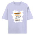 Personalized Oversized Standard T-Shirt - Modern with Custom Name -DTG Print - Lavender image 4
