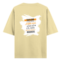 Personalized Oversized Standard T-Shirt - Modern with Custom Name -DTF Print - Beige image 10