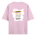 Personalized Oversized Standard T-Shirt - Modern with Custom Name -Embroidery Print - Light Baby Pink image 9