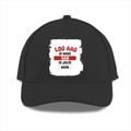 Personalized Sports Cap - Typographic with Custom Name -Embroidery Print - Black image 1