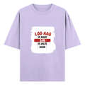 Personalized Oversized Classic T-Shirt - Typographic with Custom Name -DTG Print - Lavender image 5